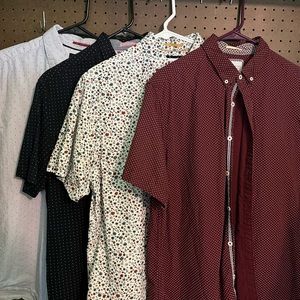 Mens casual button down shirt lot
